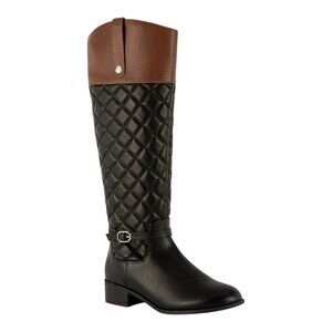 Karen Scott Stancee Quilted Buckled Riding Boots